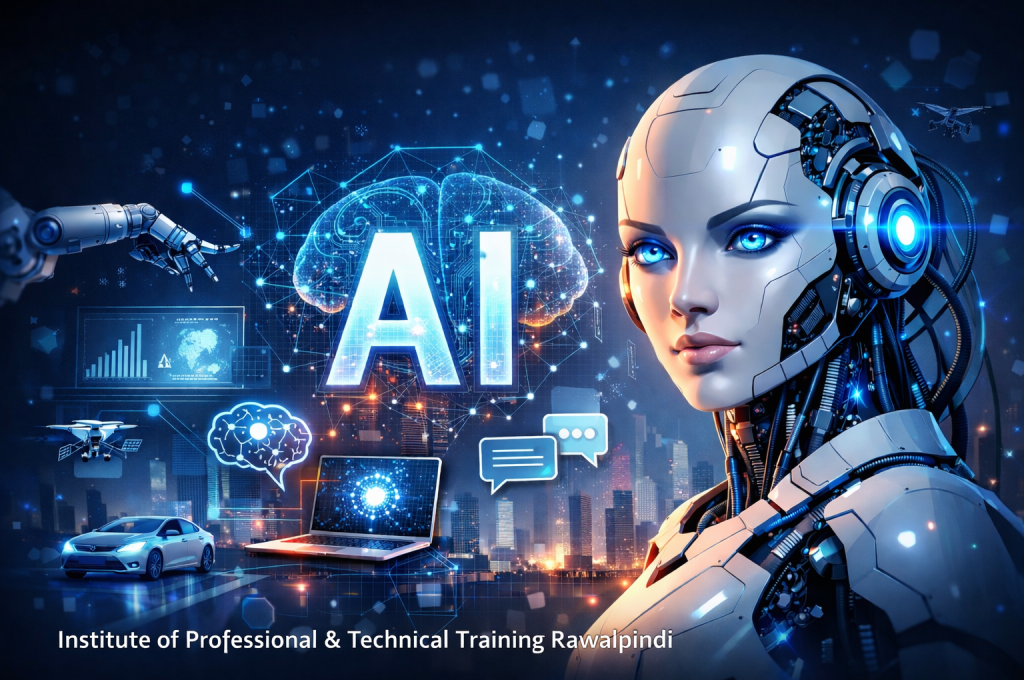 AI means machines or software that can think, learn, and make decisions like humans.